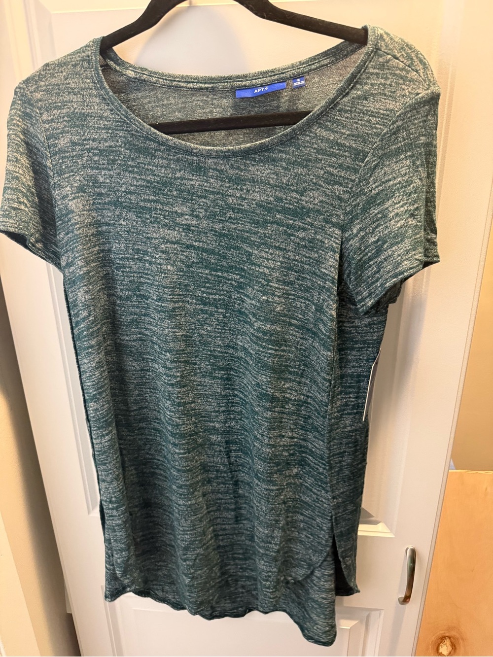 NWT Apt. 9 Teal Short Sleeve Tunic